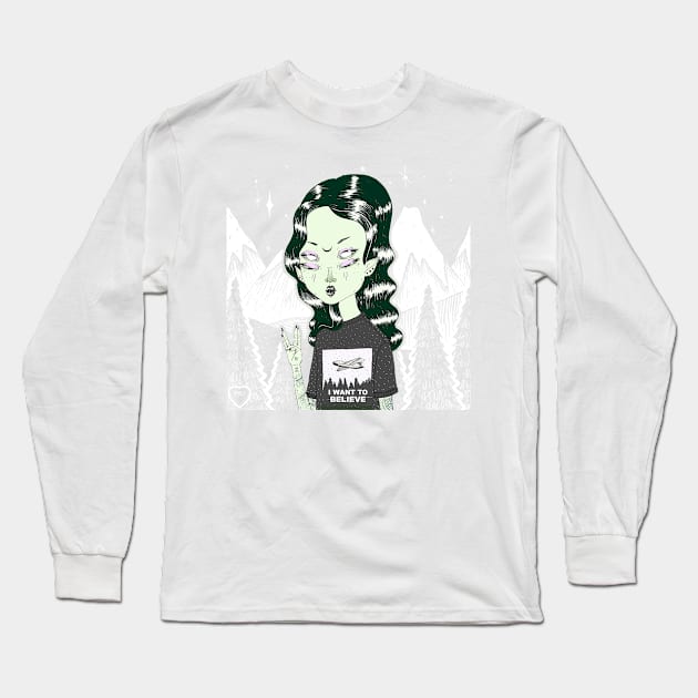 ☽ Zelina ☾ Long Sleeve T-Shirt by lOll3